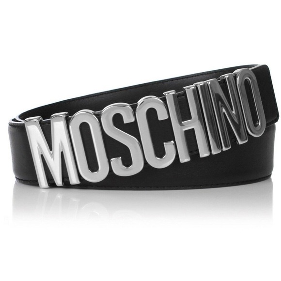 Moschino Accessories - Moschino Couture Jeremy Scott Silver Logo BELT